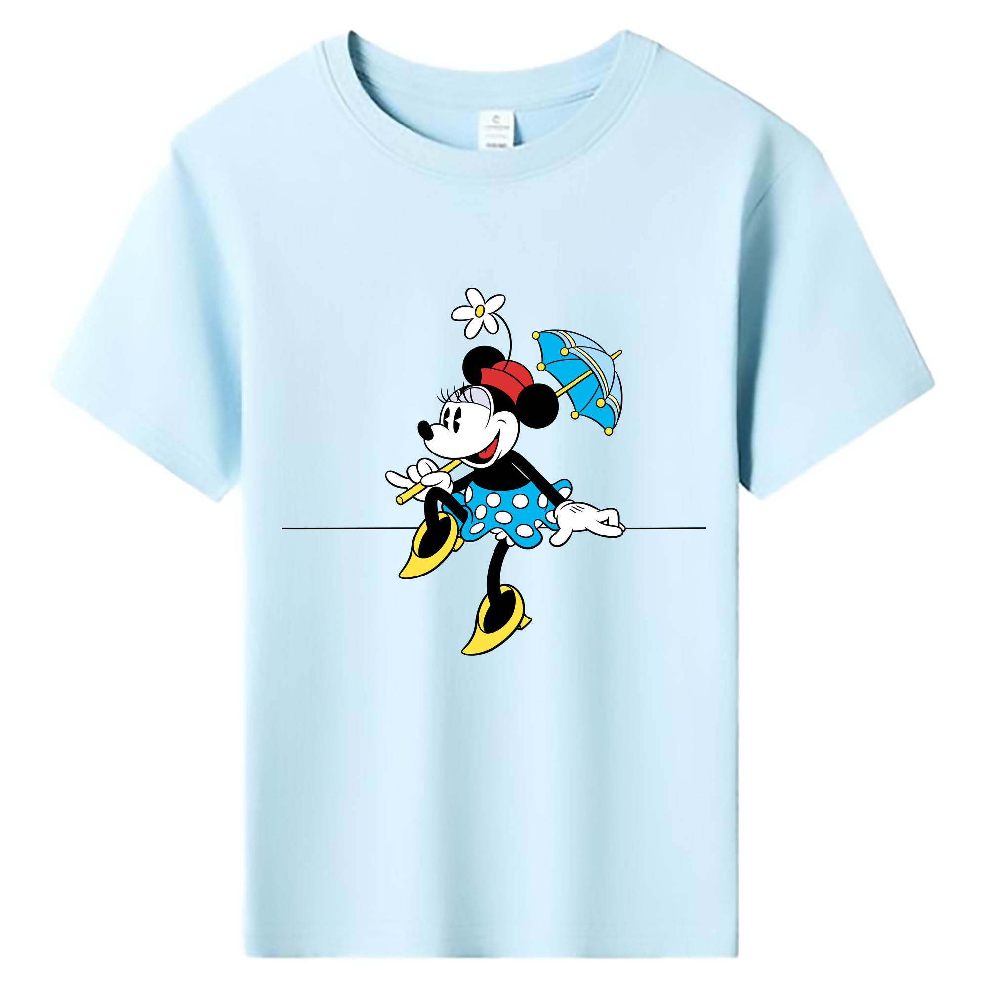 ミッキーマウス Mickey Mouse 綿100％キッズTシャツ（フロントプリント）